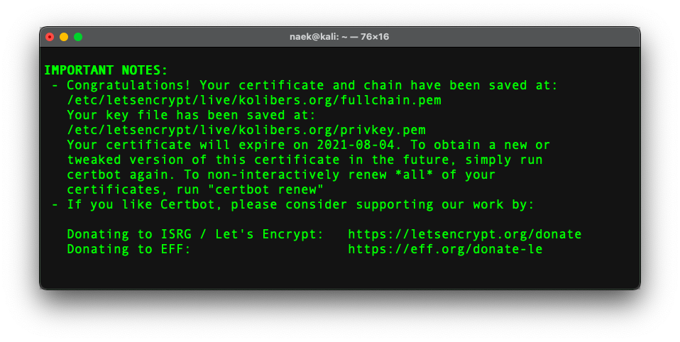 Certbot-Notes
