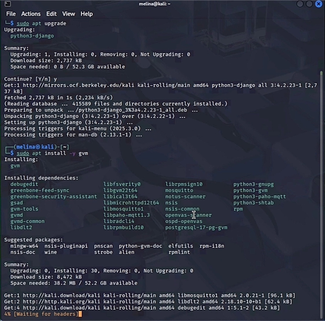 instalación de openvas