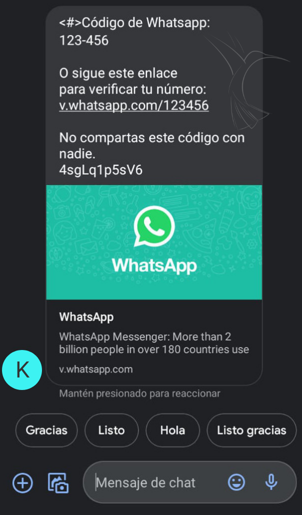 phishing whatsapp Kolibërs 